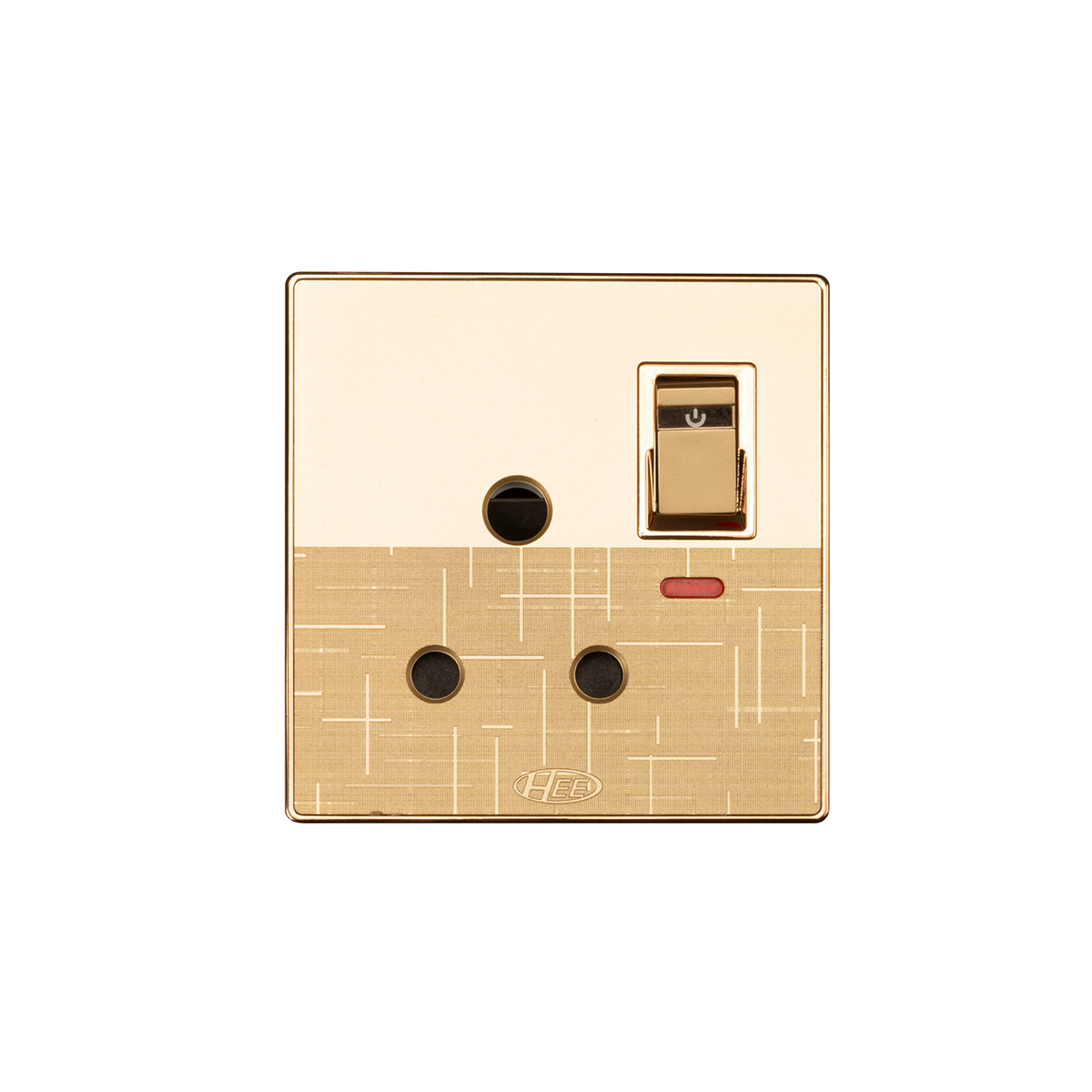 HEE Marigold 15A 3pin Round socket with switch