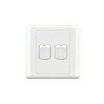 HEE New Classic 2 Gang 1 Way Switch