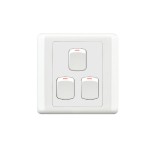 HEE New Classic 3 Gang 1 Way Switch