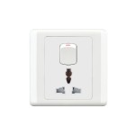 HEE New Classic 3 pin MF Switched Socket
