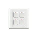HEE New Classic 4 Gang 1 Way Switch