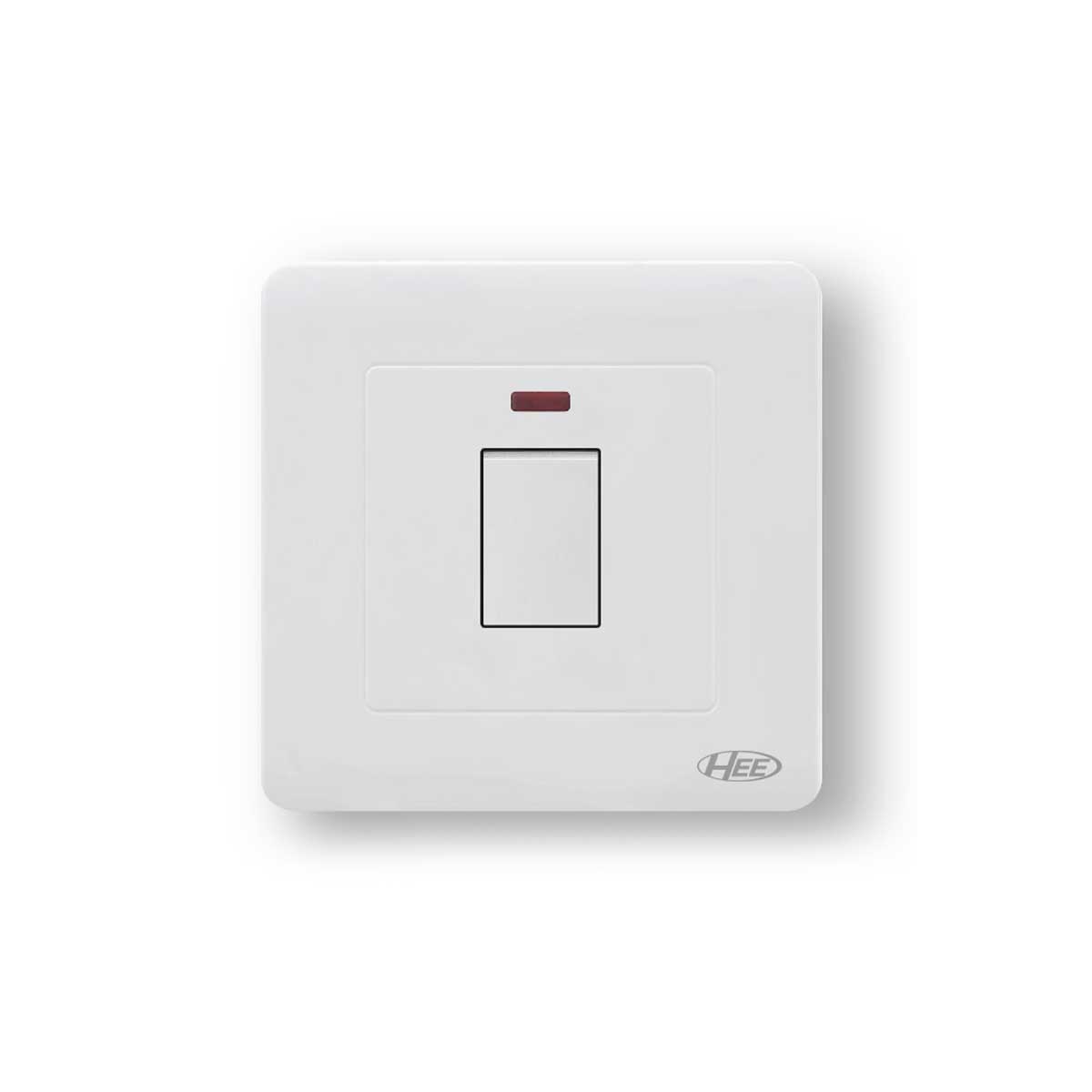 HEE Rose White 20A DP Switch