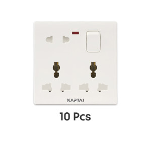 KAPTAI 8-Pin Multi Socket - 2U (10 Pcs)
