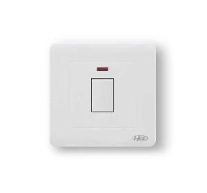 HEE Rose White 20A DP Switch